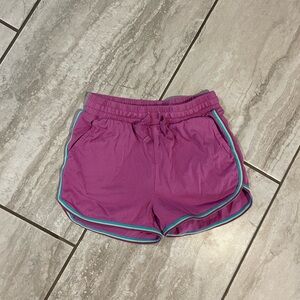 Purple girls Shorts with Teal Trim